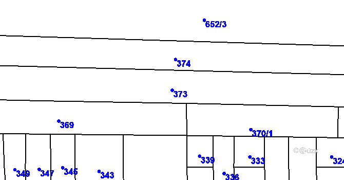 Parcela st. 373 v KÚ Kobylnice u Brna, Katastrální mapa