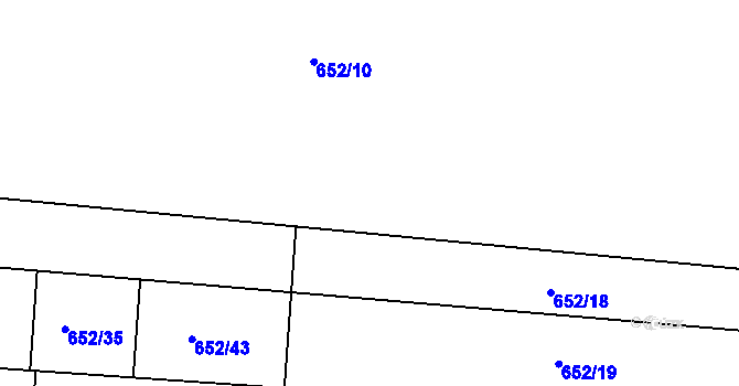 Parcela st. 652/11 v KÚ Kobylnice u Brna, Katastrální mapa