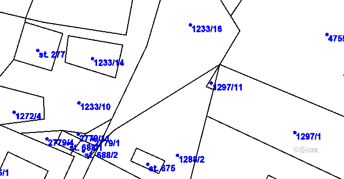 Parcela st. 2779/12 v KÚ Koclířov, Katastrální mapa