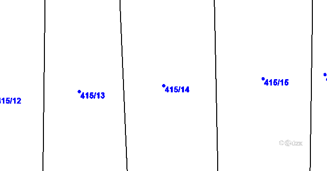 Parcela st. 415/14 v KÚ Kochov, Katastrální mapa