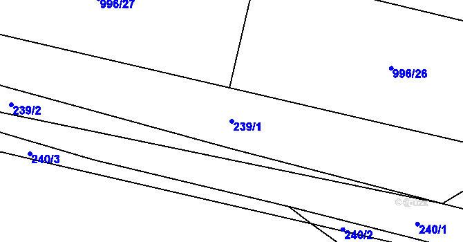 Parcela st. 239/1 v KÚ Lipnice u Kojákovic, Katastrální mapa