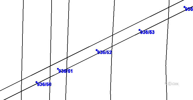 Parcela st. 936/52 v KÚ Lipnice u Kojákovic, Katastrální mapa