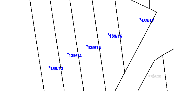 Parcela st. 139/15 v KÚ Kojetín, Katastrální mapa