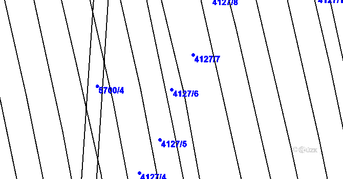 Parcela st. 4127/6 v KÚ Kojetín, Katastrální mapa