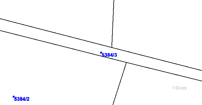 Parcela st. 5384/3 v KÚ Kojetín, Katastrální mapa