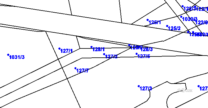 Parcela st. 127/2 v KÚ Kojice, Katastrální mapa