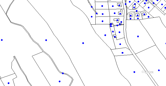 Parcela st. 350/1 v KÚ Kokonín, Katastrální mapa