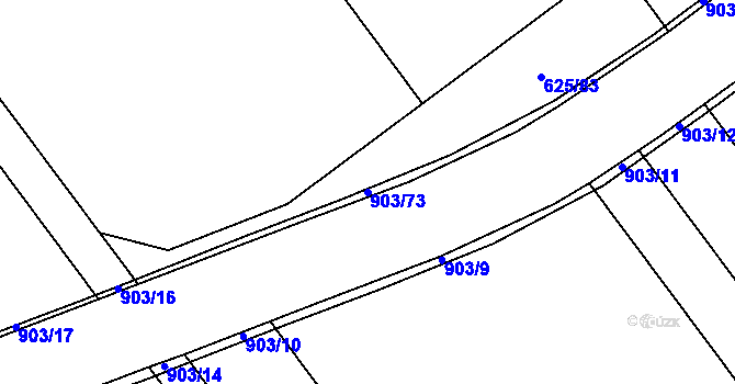 Parcela st. 903/73 v KÚ Kokory, Katastrální mapa