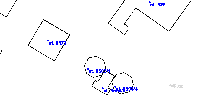 Parcela st. 6503/2 v KÚ Kolín, Katastrální mapa
