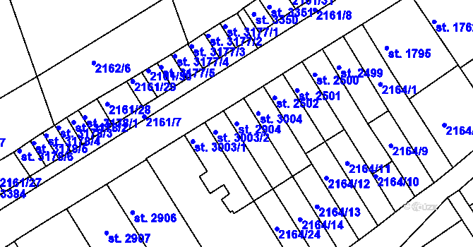Parcela st. 2904 v KÚ Štítary u Kolína, Katastrální mapa