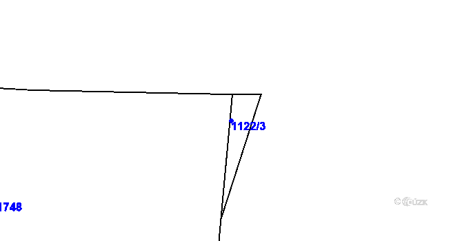 Parcela st. 1122/3 v KÚ Zichov, Katastrální mapa