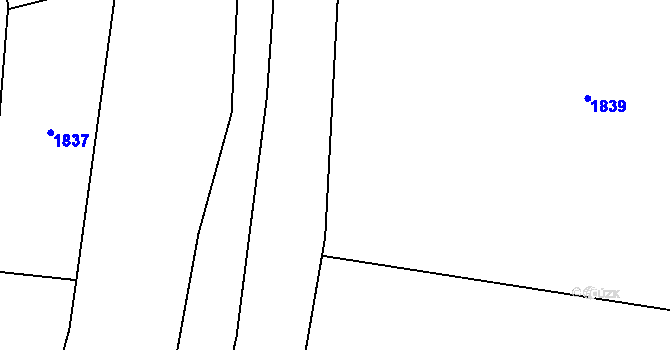 Parcela st. 1183/8 v KÚ Zichov, Katastrální mapa
