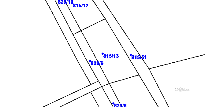 Parcela st. 815/13 v KÚ Kolovraty, Katastrální mapa