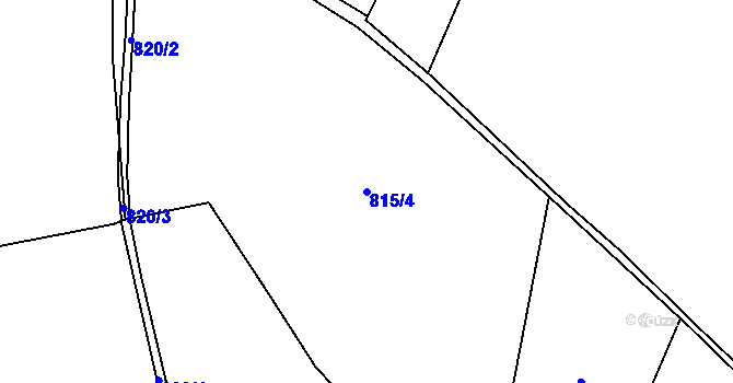 Parcela st. 815/4 v KÚ Kolovraty, Katastrální mapa
