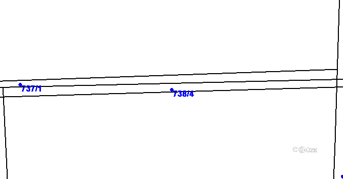 Parcela st. 738/4 v KÚ Kolovraty, Katastrální mapa