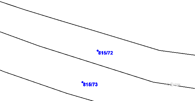Parcela st. 815/72 v KÚ Kolovraty, Katastrální mapa