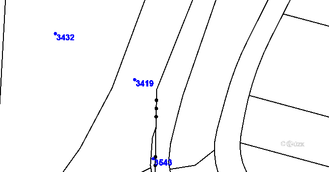 Parcela st. 375/5 v KÚ Komárno, Katastrální mapa