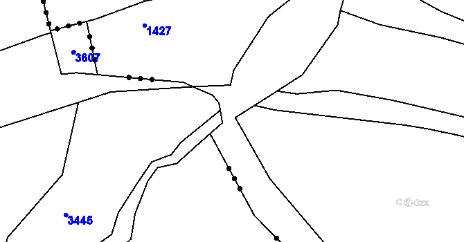 Parcela st. 420/3 v KÚ Komárno, Katastrální mapa