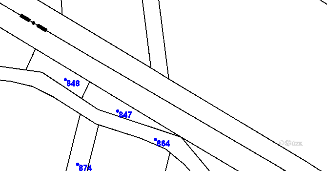 Parcela st. 780/2 v KÚ Komárno, Katastrální mapa