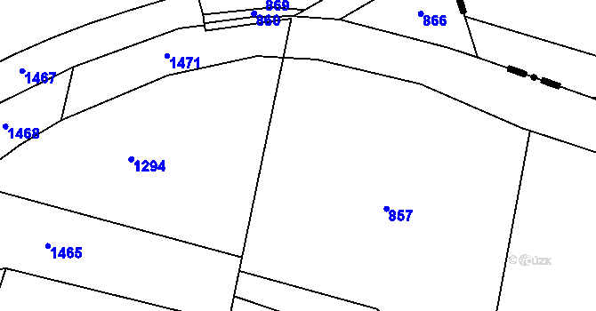 Parcela st. 147/6 v KÚ Komárno, Katastrální mapa