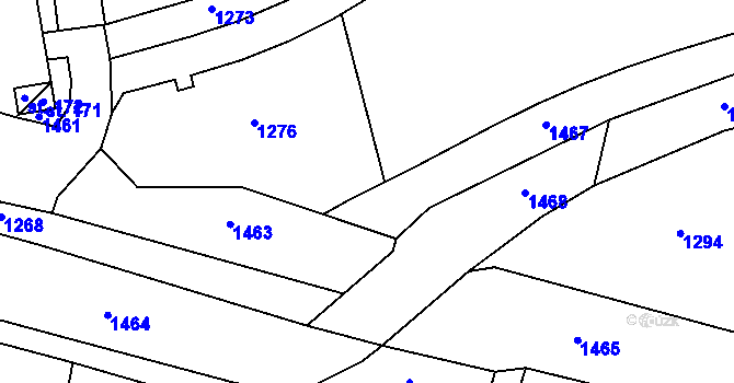 Parcela st. 573/21 v KÚ Komárno, Katastrální mapa