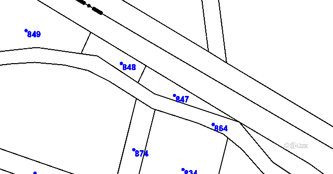 Parcela st. 780/85 v KÚ Komárno, Katastrální mapa