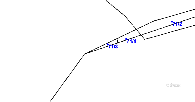 Parcela st. 72/5 v KÚ Kleštěnice, Katastrální mapa