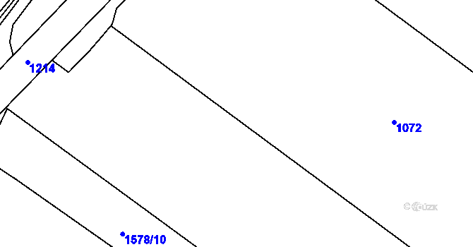 Parcela st. 75/5 v KÚ Komárovice u Jihlavy, Katastrální mapa