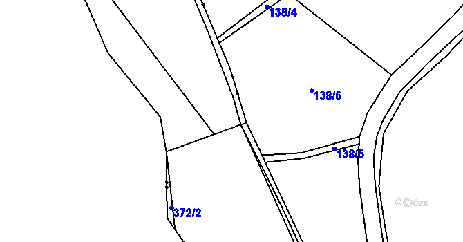 Parcela st. 397/1 v KÚ Pašinovice, Katastrální mapa