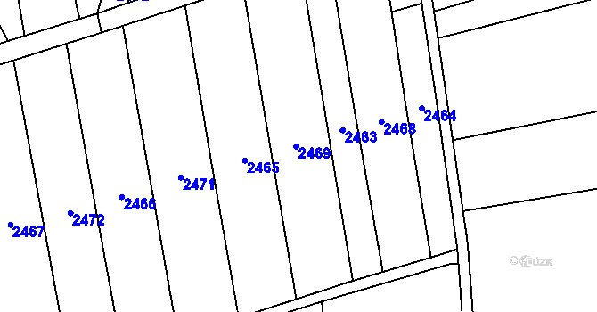 Parcela st. 799/1 v KÚ Pašinovice, Katastrální mapa