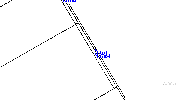 Parcela st. 137/1 v KÚ Kamenice u Konecchlumí, Katastrální mapa