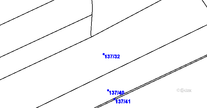 Parcela st. 137/32 v KÚ Kamenice u Konecchlumí, Katastrální mapa