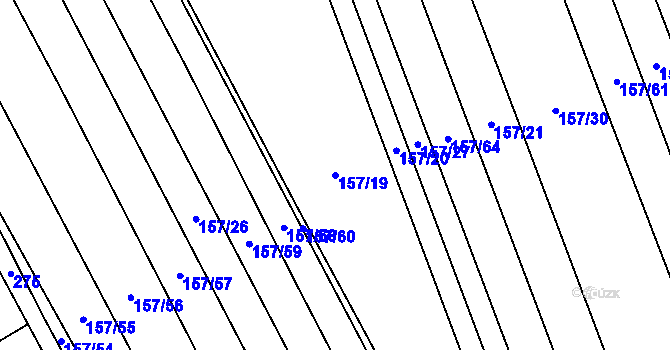 Parcela st. 157/19 v KÚ Kamenice u Konecchlumí, Katastrální mapa
