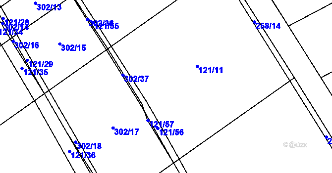 Parcela st. 121/11 v KÚ Kamenice u Konecchlumí, Katastrální mapa