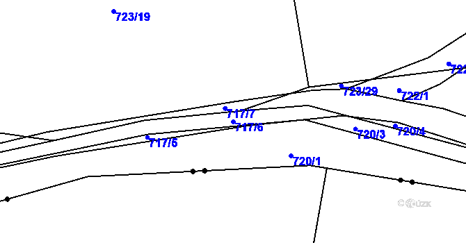 Parcela st. 717/6 v KÚ Jerusalem, Katastrální mapa