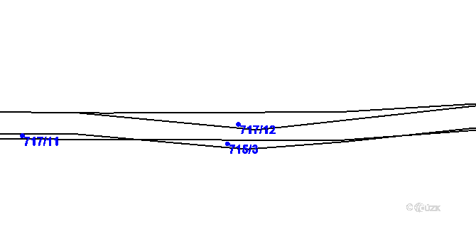 Parcela st. 717/12 v KÚ Jerusalem, Katastrální mapa
