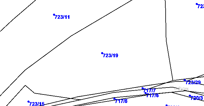 Parcela st. 723/19 v KÚ Jerusalem, Katastrální mapa