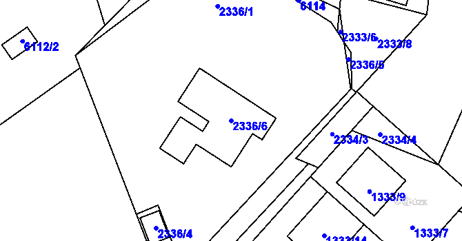 Parcela st. 2336/6 v KÚ Konice, Katastrální mapa
