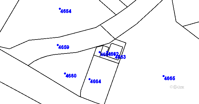 Parcela st. 4661 v KÚ Konice, Katastrální mapa