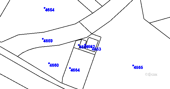 Parcela st. 4662 v KÚ Konice, Katastrální mapa