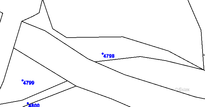 Parcela st. 4798 v KÚ Konice, Katastrální mapa