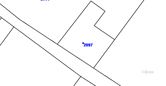 Parcela st. 2097 v KÚ Popice u Znojma, Katastrální mapa