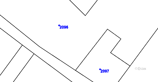 Parcela st. 2098 v KÚ Popice u Znojma, Katastrální mapa