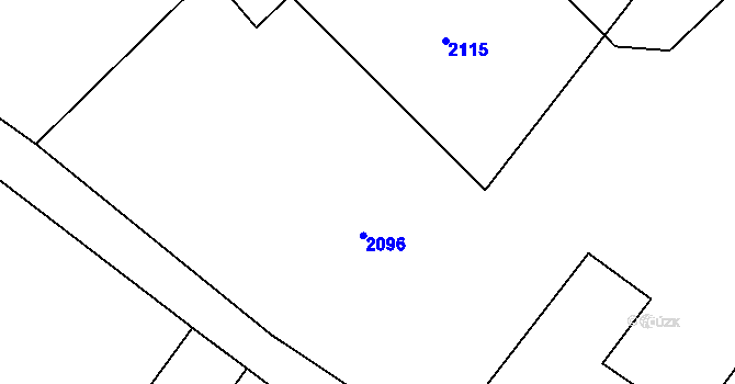 Parcela st. 2116 v KÚ Popice u Znojma, Katastrální mapa