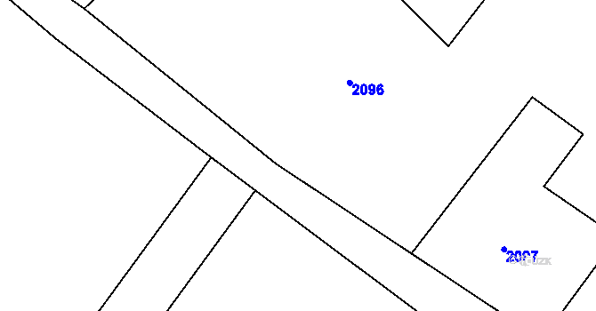 Parcela st. 2117 v KÚ Popice u Znojma, Katastrální mapa