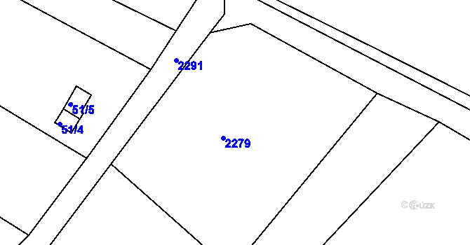 Parcela st. 2279 v KÚ Popice u Znojma, Katastrální mapa