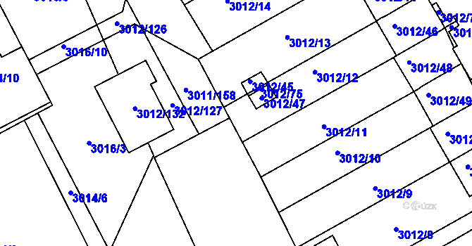 Parcela st. 3011/90 v KÚ Kopřivnice, Katastrální mapa