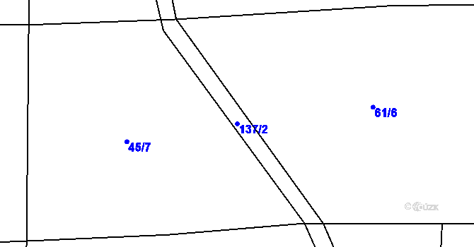 Parcela st. 137/2 v KÚ Kobylnice nad Svratkou, Katastrální mapa