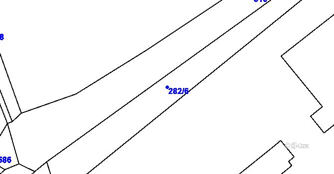 Parcela st. 282/6 v KÚ Sedlec u Obrnic, Katastrální mapa