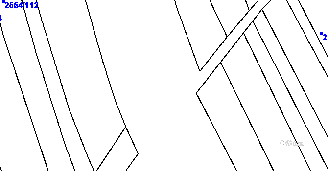 Parcela st. 350/7 v KÚ Koryčany, Katastrální mapa